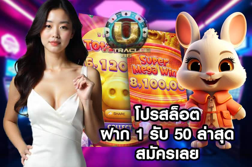 โปรสล็อตฝาก 1 รับ 50 ล่าสุด